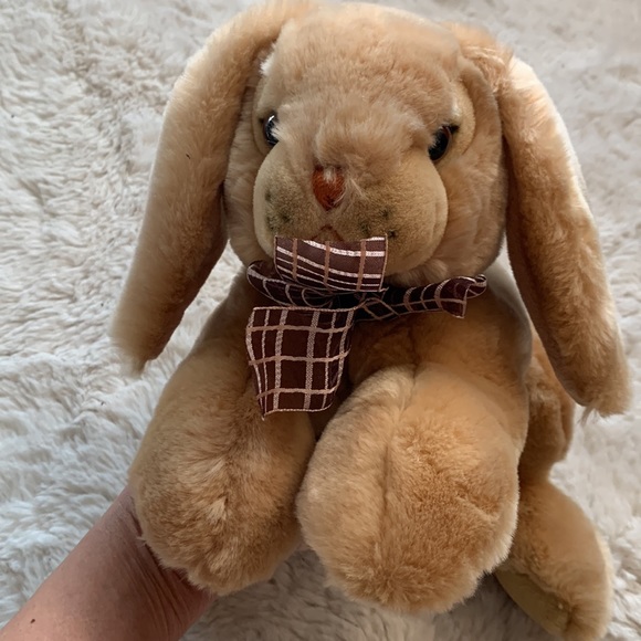HEARTWARMERS CARLTON CARDS BROWN EASTER BUNNY RABBIT PLUSH STUFFED ANIMAL - SOFT - Picture 9 of 9